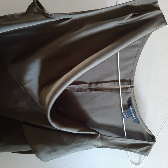 Banana Republic Tank L/G Draped Top Cascade Olive - Picture 3 of 8